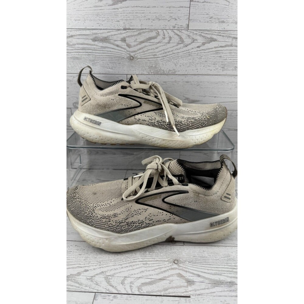 Brooks Glycerin 21 Stealthfit 1204101B135 Gray 7.5B Womens Running Shoes#791